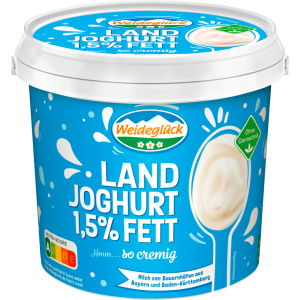 Weideglück Landjoghurt mild 1,5% 1kg