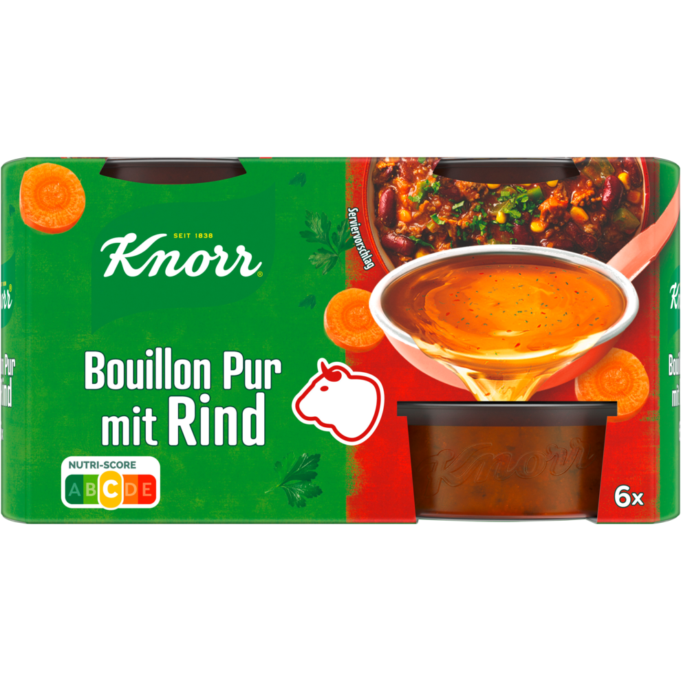 Knorr Бульон чистый говядина, 6x0,5l 6x28g