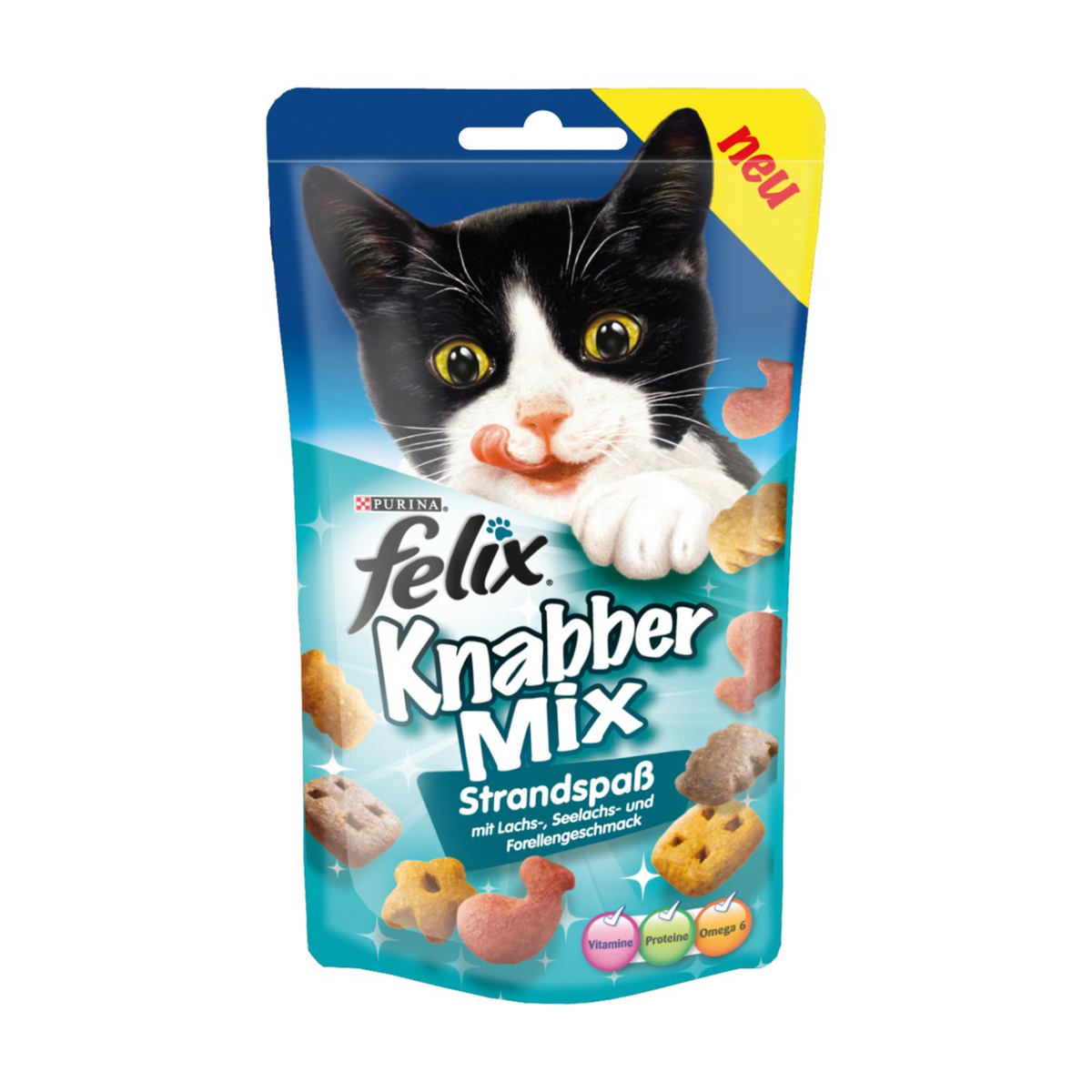 Felix Knabbermix Strandspaß Katzensnacks 60g