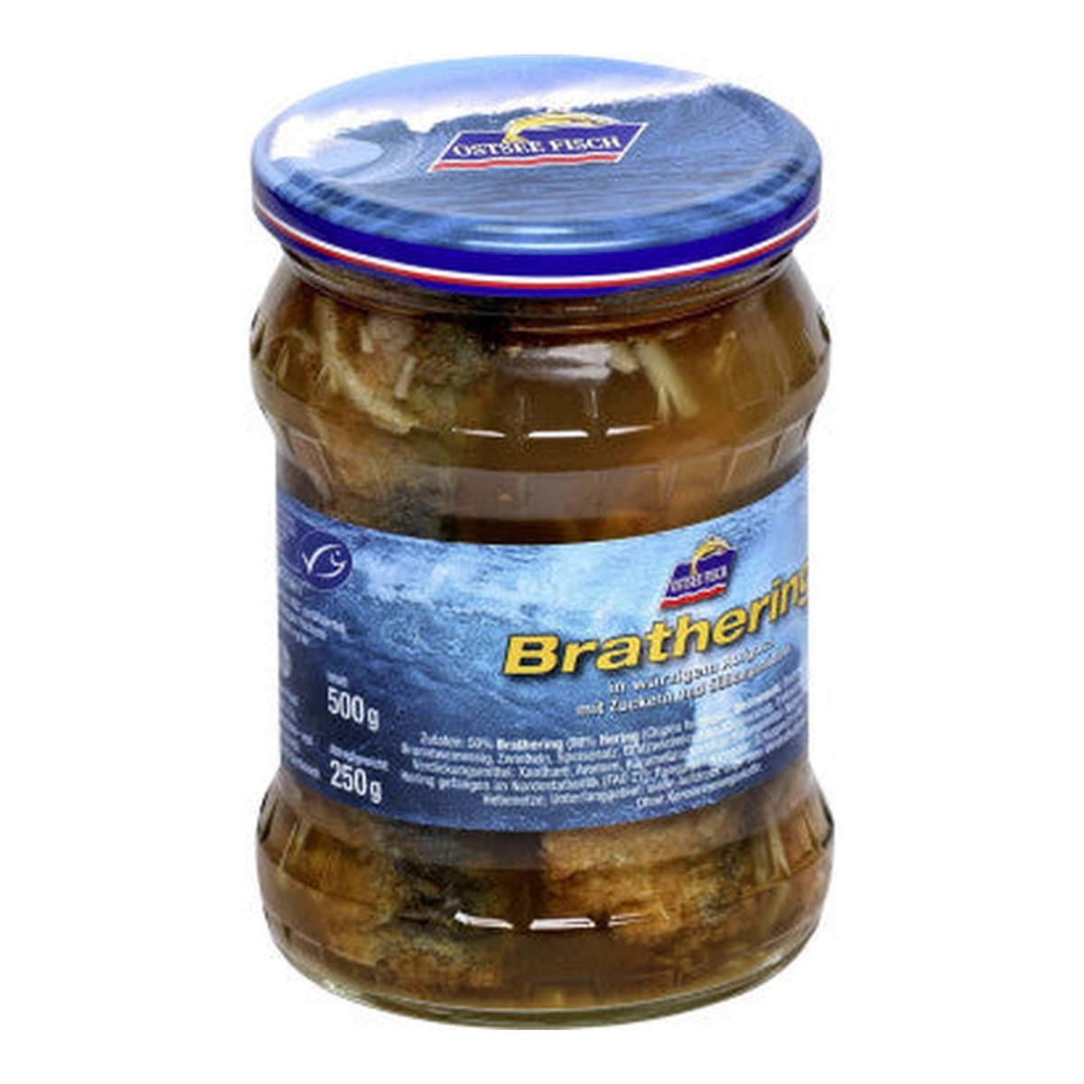 Ostsee Fisch Brathering gebraten 500g