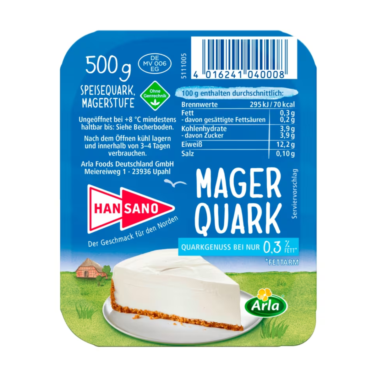 Hansano Speisequark mager 500g