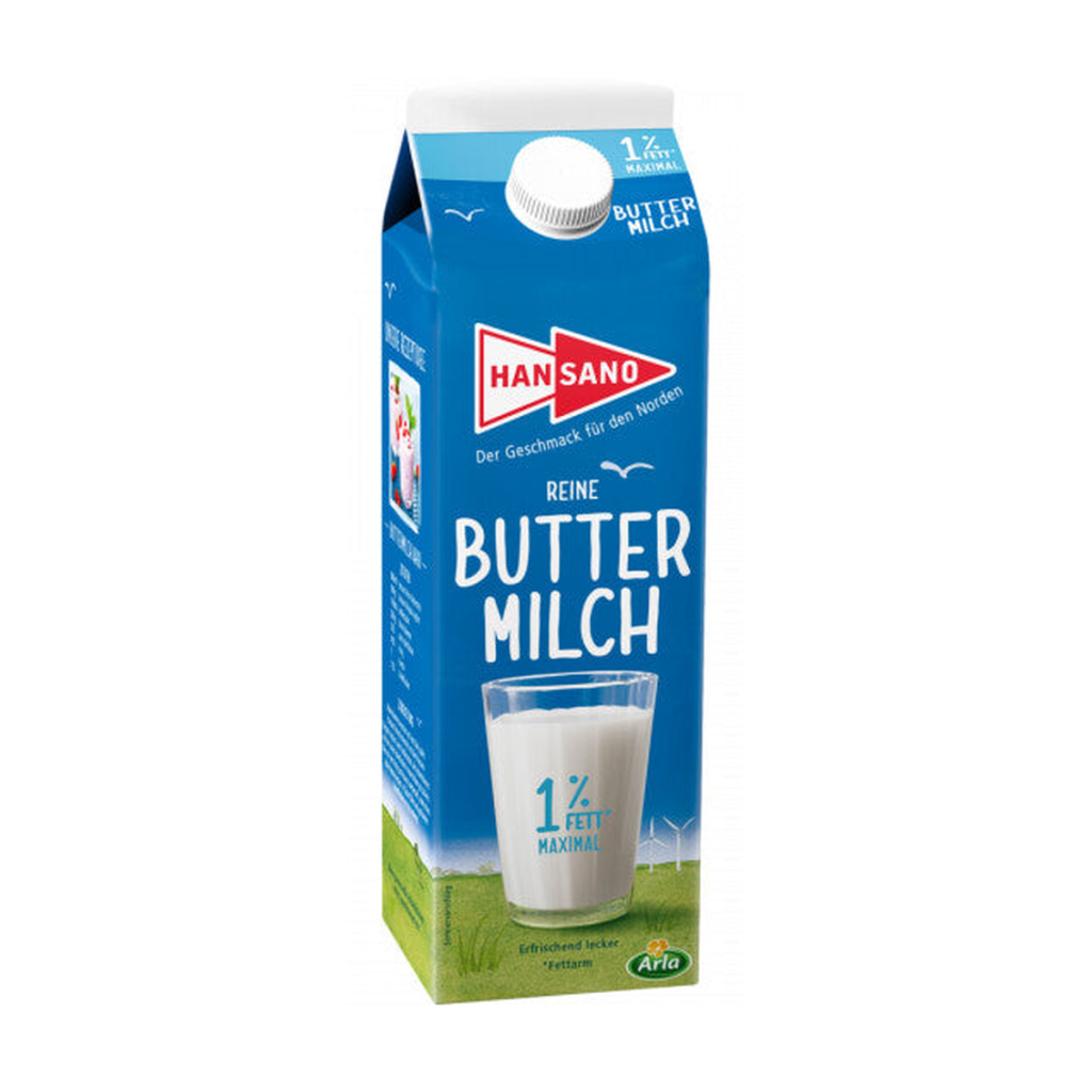 Hansano frische Buttermilch 1l