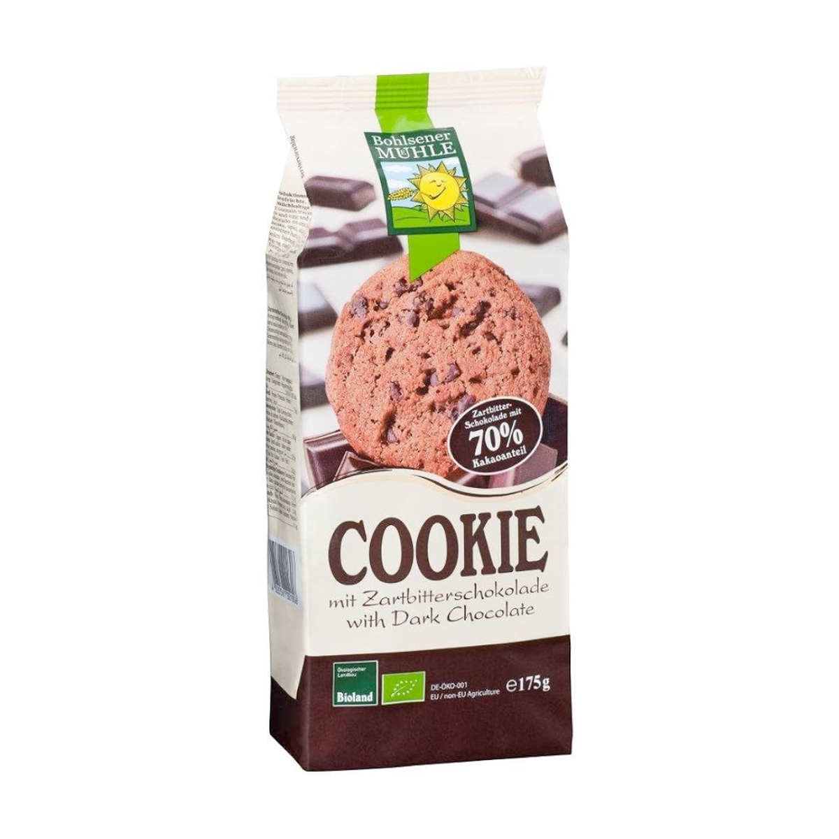 Bio Bohlsener Mühle Cookie mit Zartbitterschokolade 175g