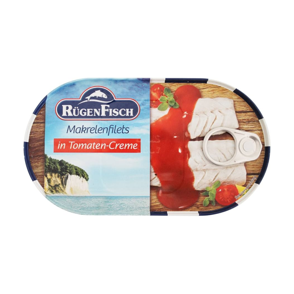 Rügen Fisch Makrelenfilets in Tomaten-Creme 200g