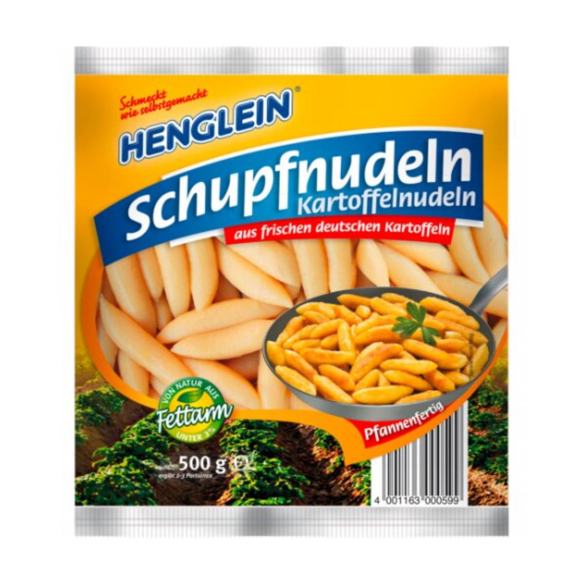 Henglein Kartoffelnudeln pfannenfertig fettarm 500g