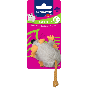 Vitakraft For You Catnip Maus Plüsch grau