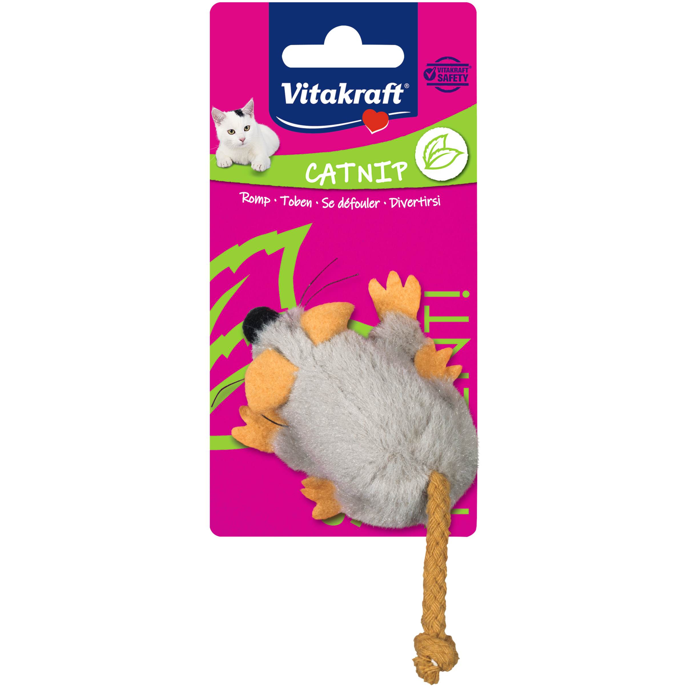 Vitakraft For You Catnip Maus Plüsch grau