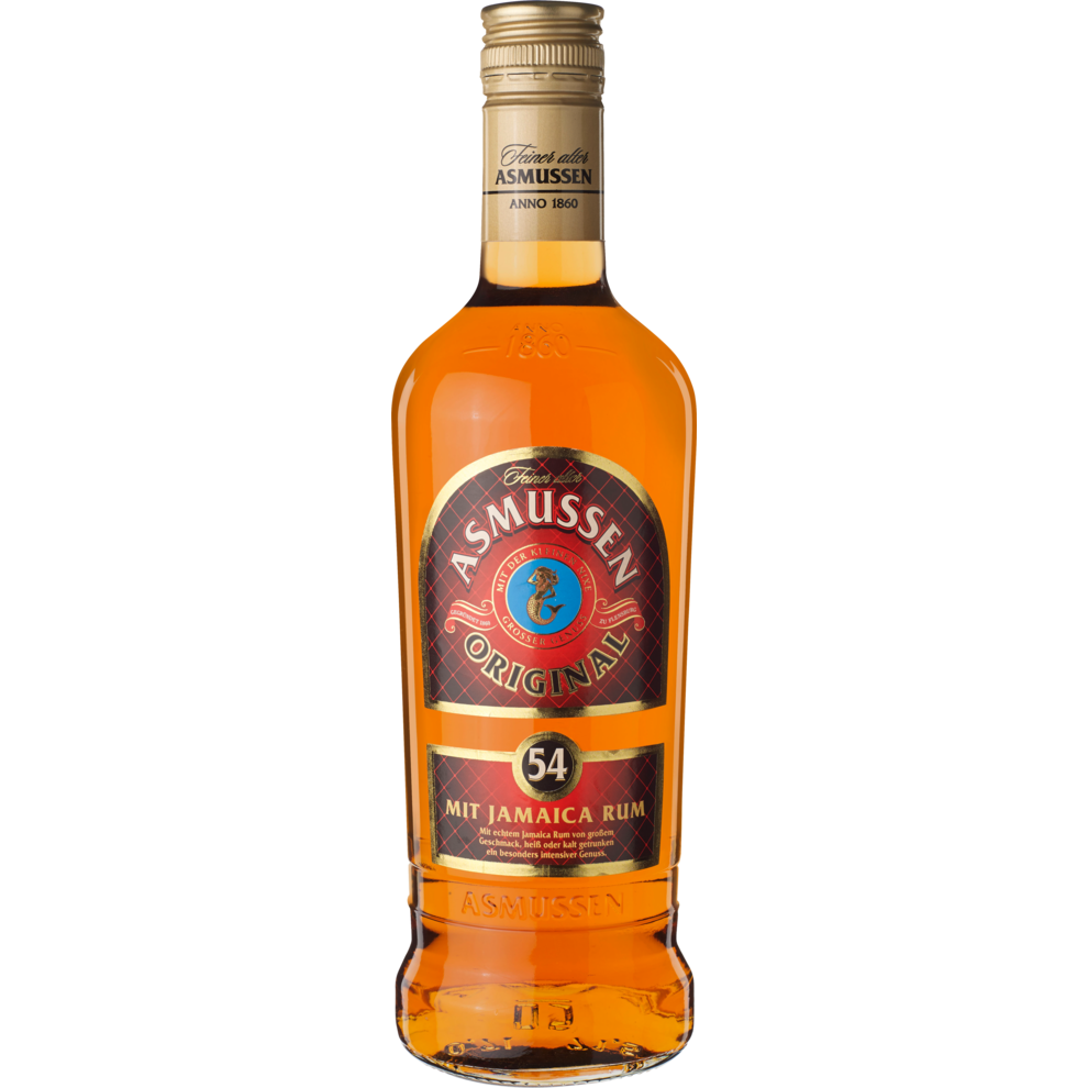 Feiner alter Asmussen Rum 54% 0,7l