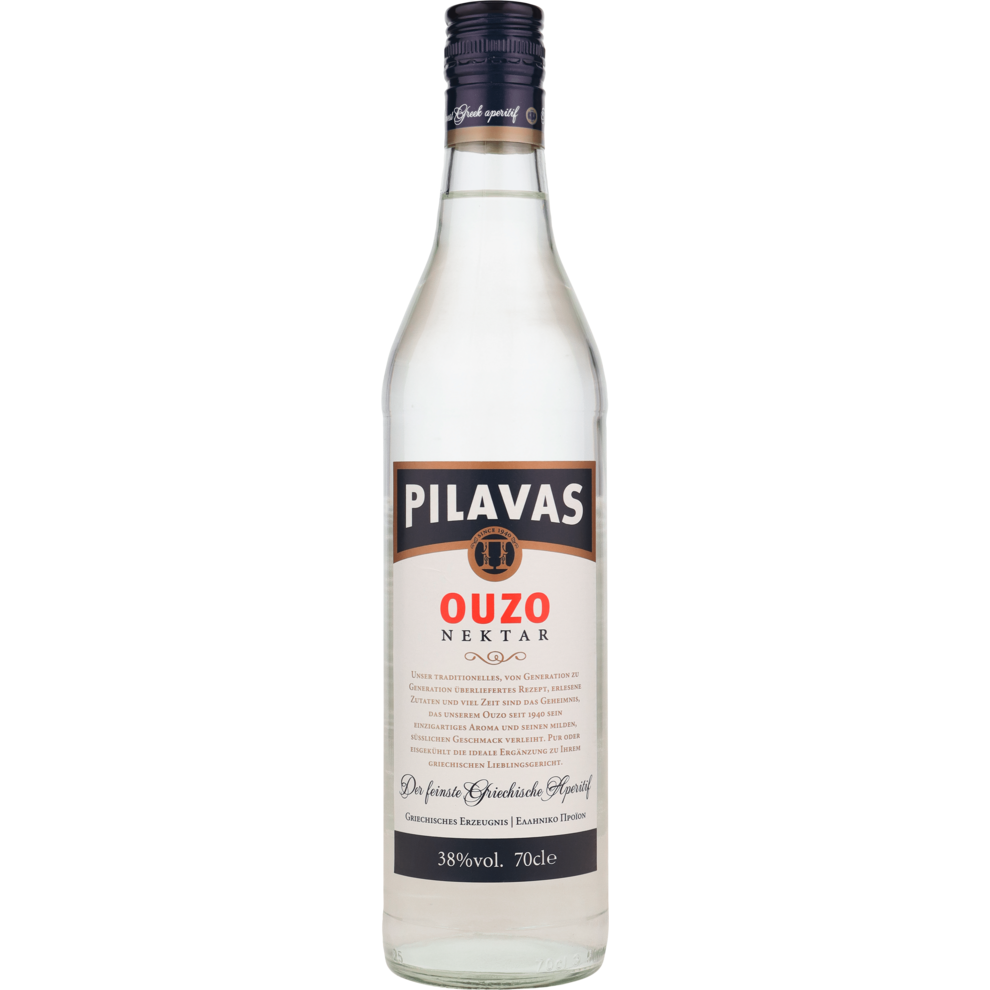 Ouzo Pilavas Nektar 38% 0,7l