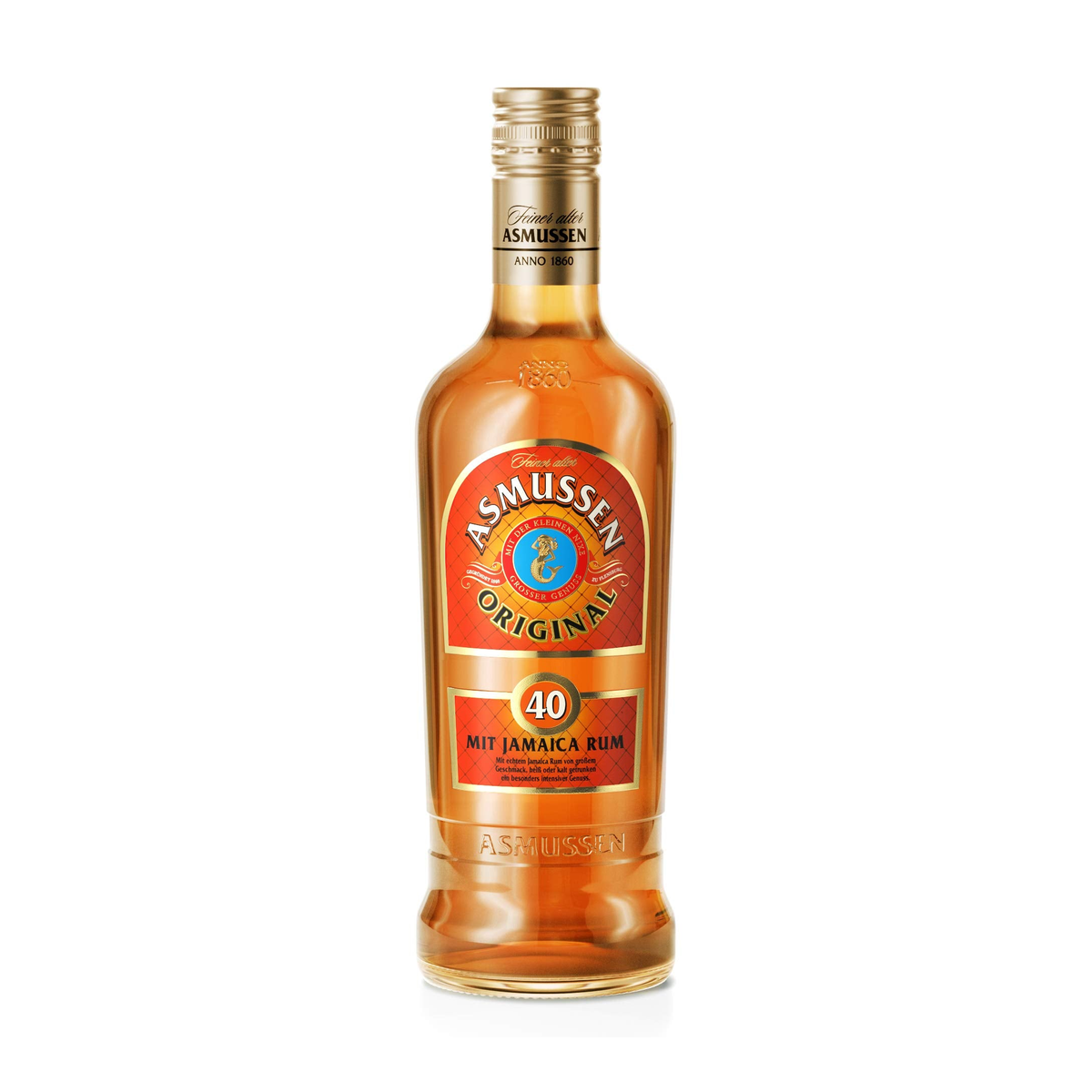 Feiner alter Asmussen Rumverschnitt 40% 0,7l