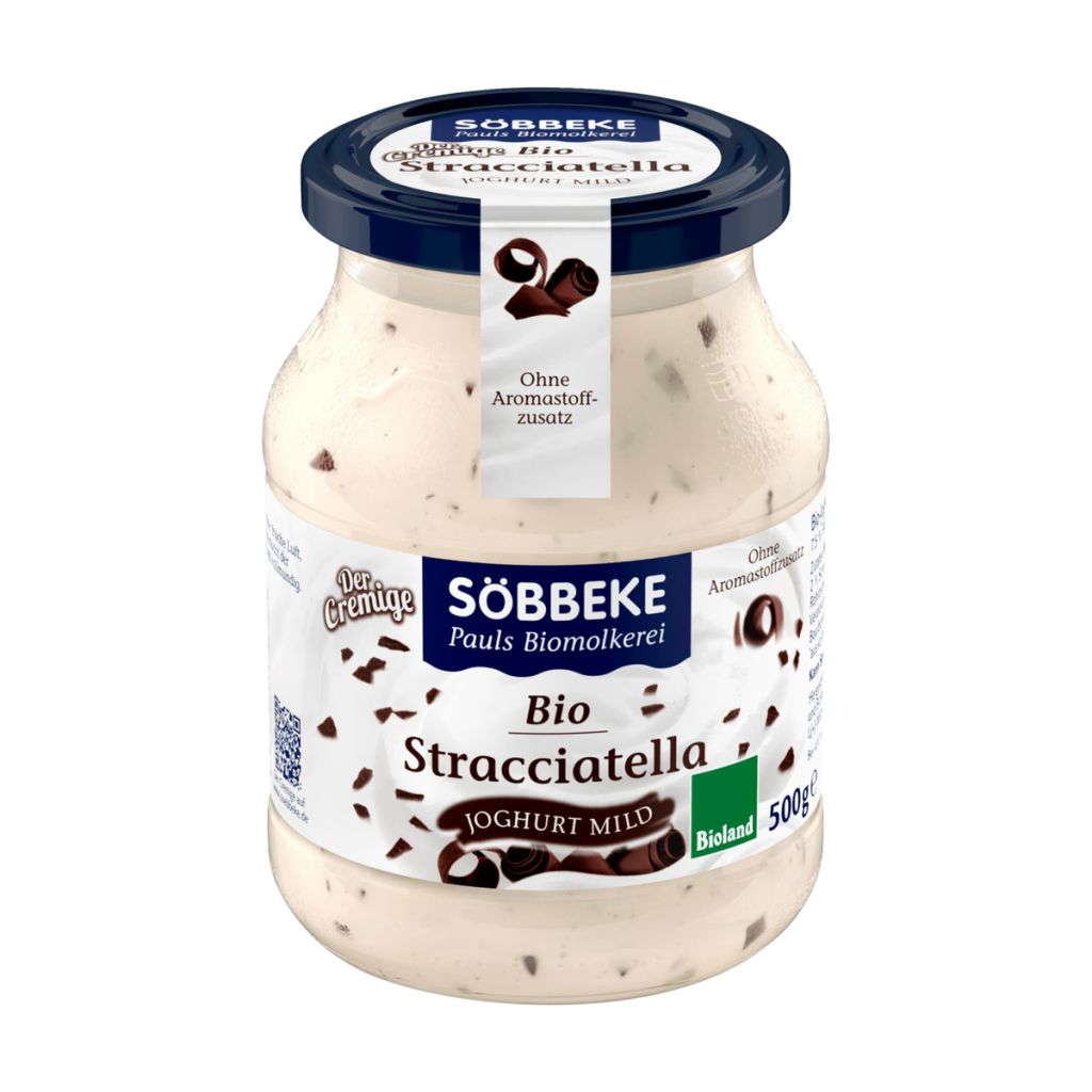 Bio Söbbeke Stracciatella Joghurt cremig mild 7,5% 500g MW