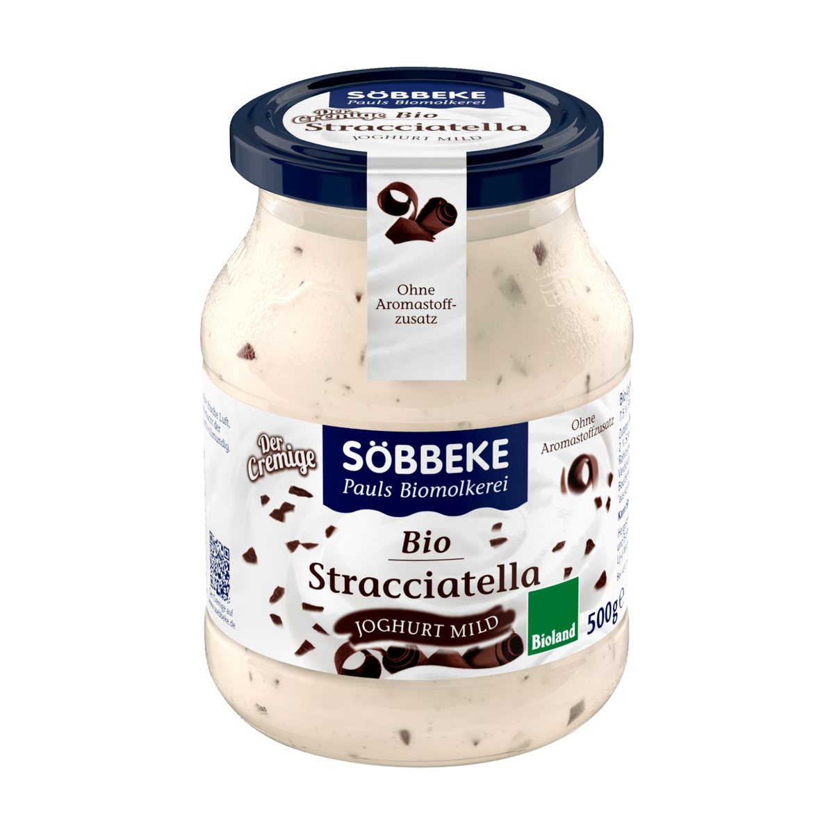 Bio Söbbeke Stracciatella Joghurt cremig mild 7,5% 500g MW