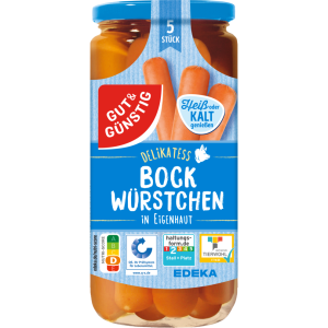 GUT&GÜNSTIG Bockwürstchen 5ST 380g QS ITW