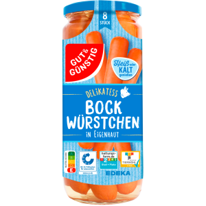 GUT&GÜNSTIG Bockwürstchen 8ST 1kg QS ITW