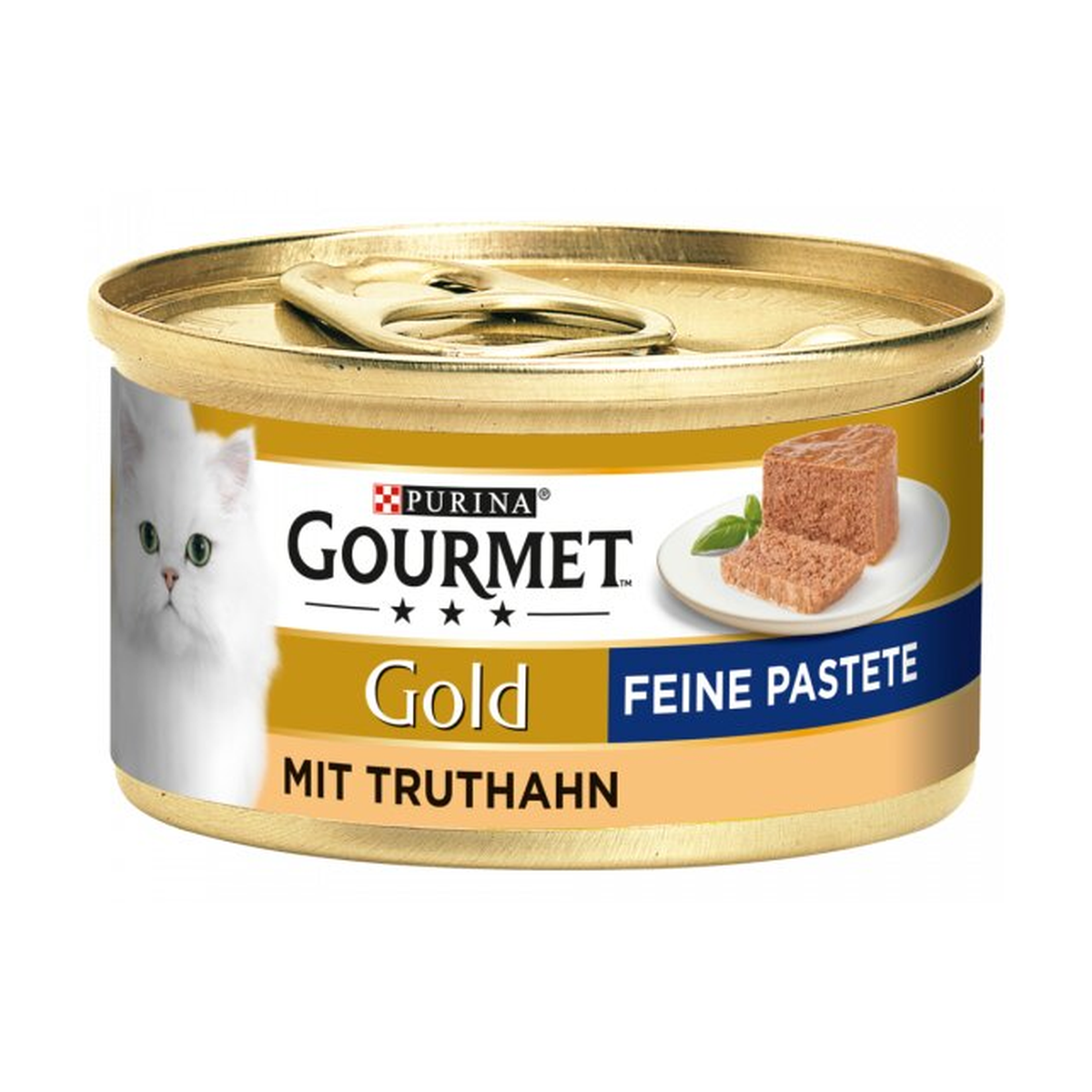 Gourmet Голд нежный паштет, индейка влажный корм для кошек 85g