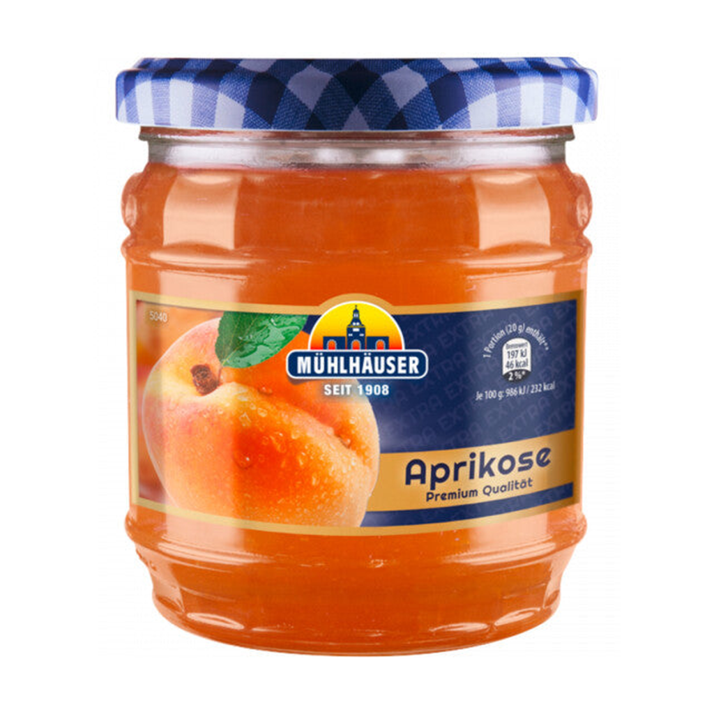 Mühlhäuser Aprikose Konfitüre Extra 50% Frucht 450g