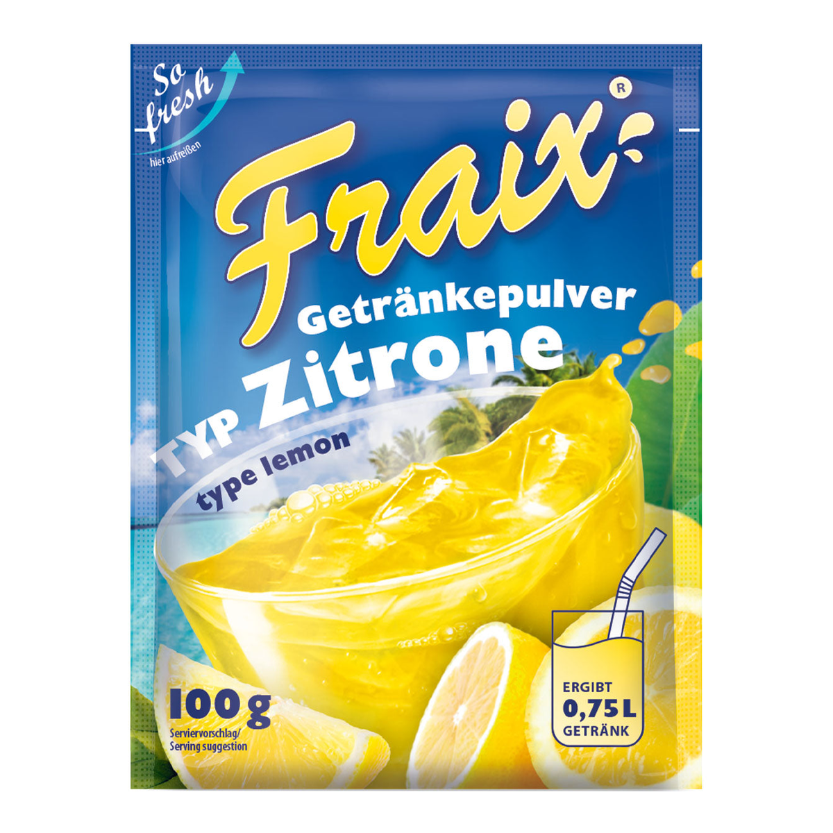 Fraix Getränkepulver Typ Zitrone 100g