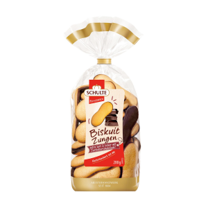Schulte Schoko Biskuitzungen Zartbitter 200g