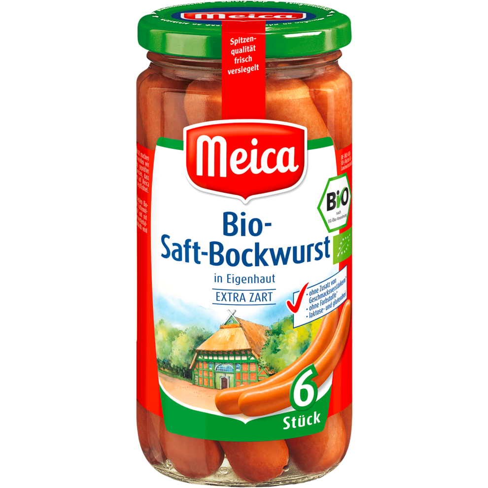 Bio Meica Saft-Bockwurst 6ST 380g