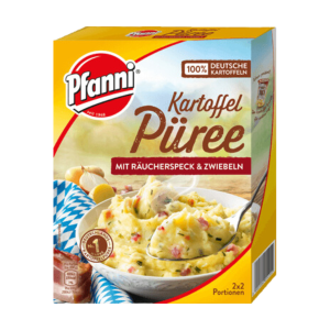 Pfanni Kartoffel Püree mit Räucherspeck&Zwiebel für 0,7l 150g