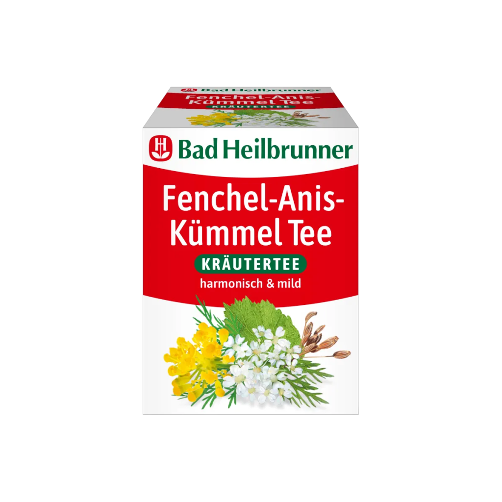 Bad Heilbrunner Fenchel Anis-Kümmeltee 8ST 16g