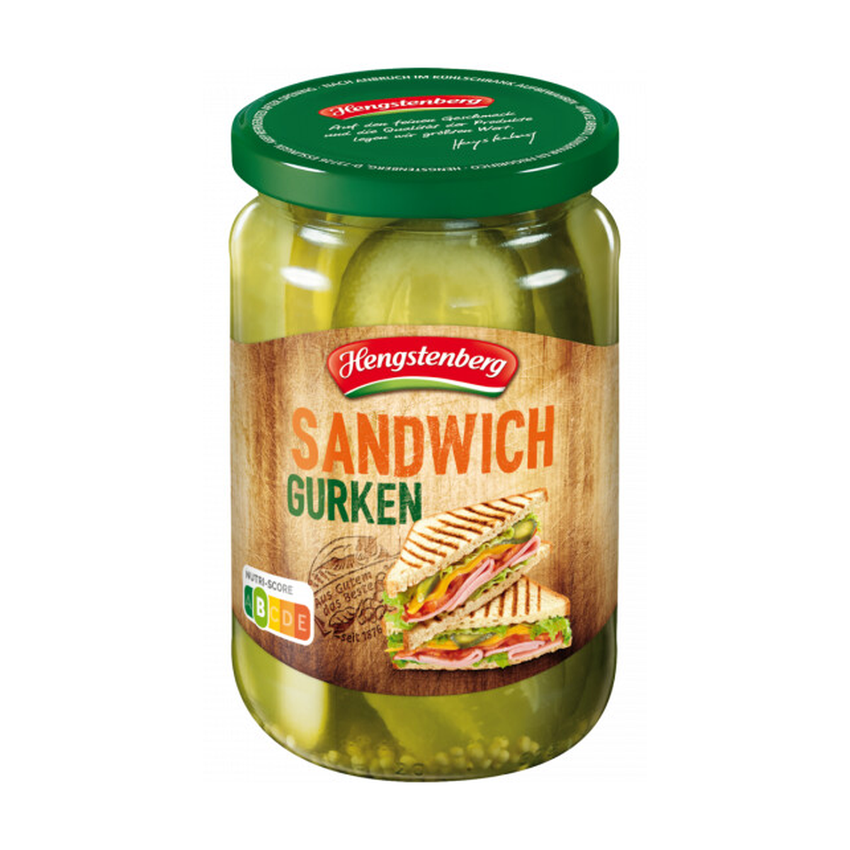 Hengstenberg Sandwichgurken kräuterwürzig 330g