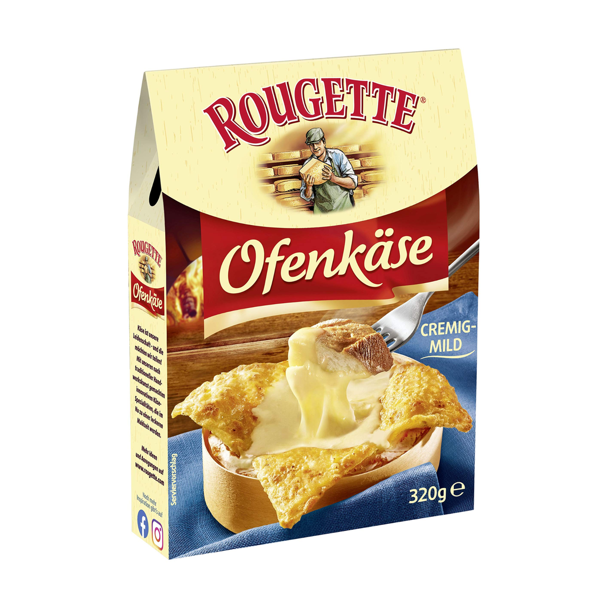 Rougette Ofenkäse Cremig-mild 58% Rahmstufe 320g