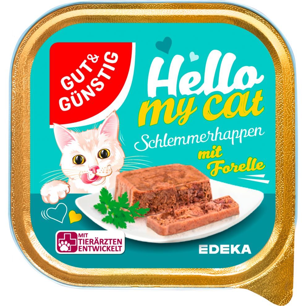 GUT&GÜNSTIG Schlemmerhappen mit Forelle 100g