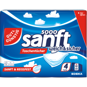 GUT&GÜNSTIG Бумажные платочки 4lagig 30x10ST