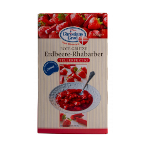 Christians Grod Dänische Grütze Erdbeer-Rhabarber 500g