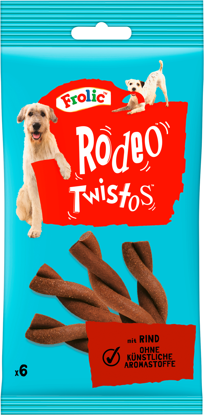 Frolic Rodeo Twistos mit Rind 6ST 105g