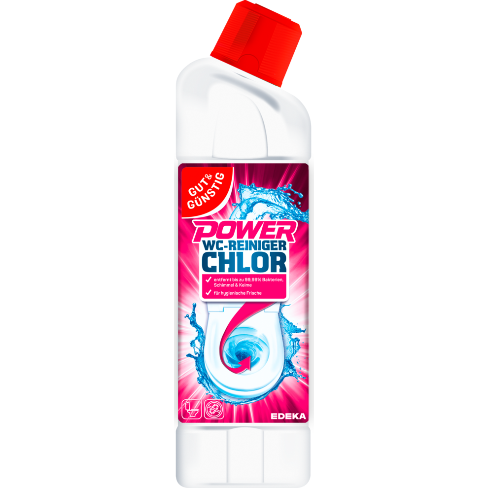 GUT&GÜNSTIG Power WC-Reiniger Chlor 750ml