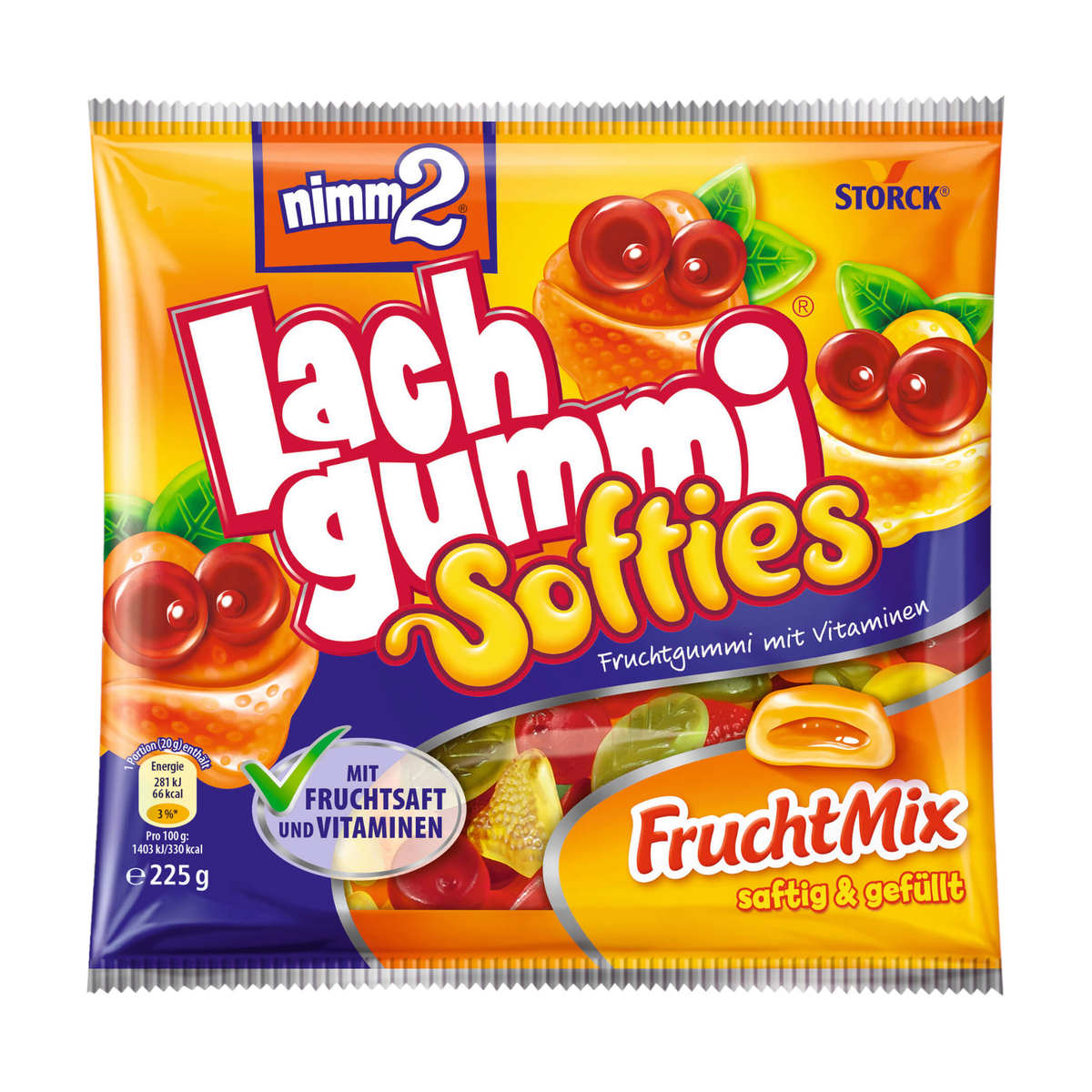 Nimm2 Lachgummi Softies 225g