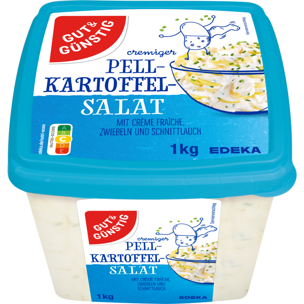 GUT&GÜNSTIG Pellkartoffelsalat mit Creme Fraiche 1kg