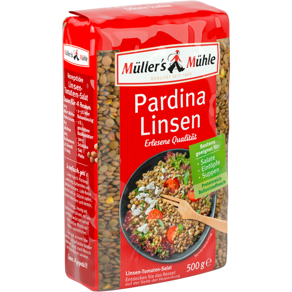 Müllers Mühle Pardina Linsen 500g