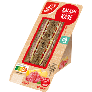 GUT&GÜNSTIG Sandwich Salami-Käse 185g