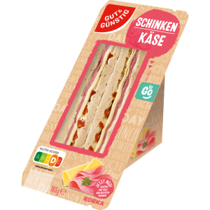 GUT&GÜNSTIG Sandwich Schinken-Käse 185g
