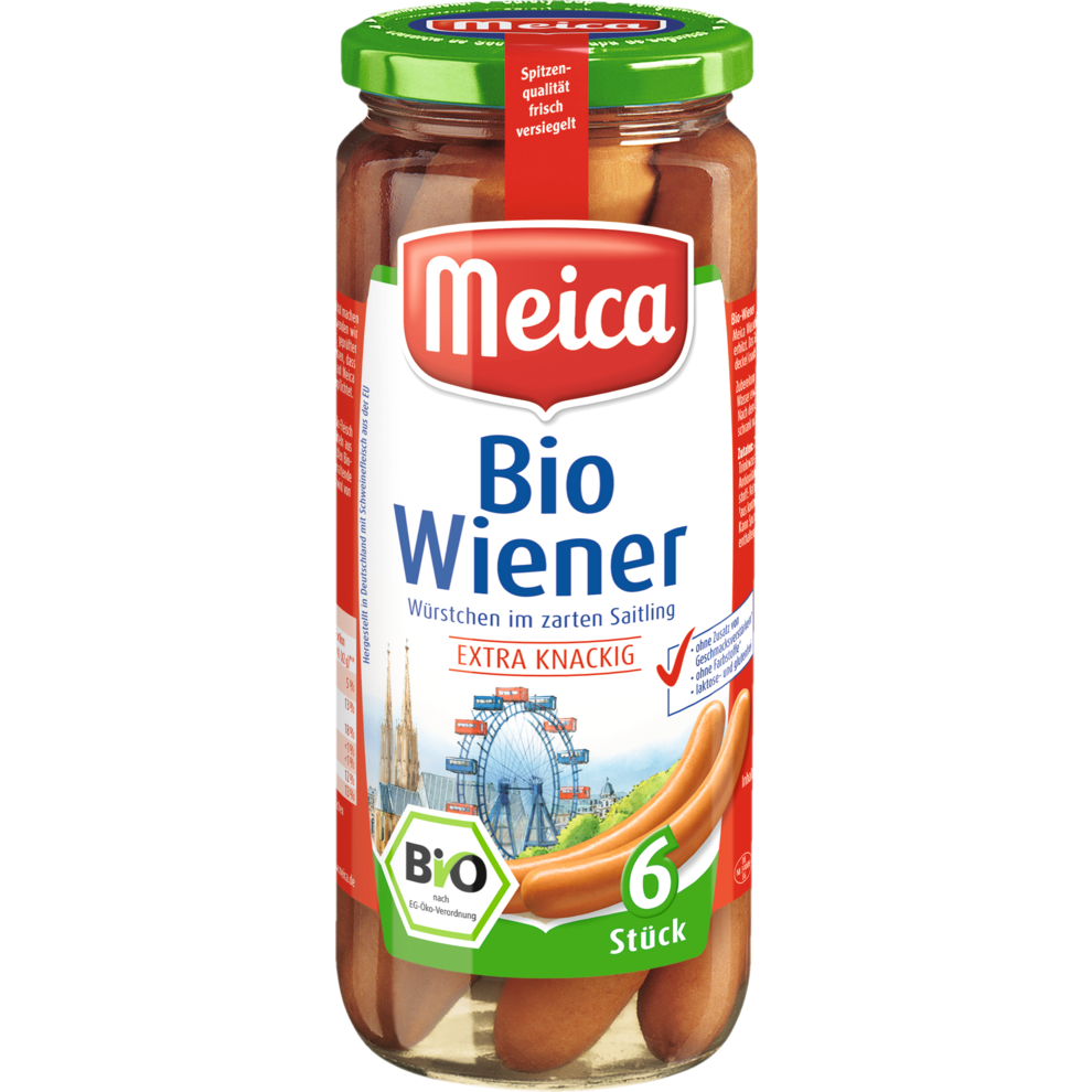 Bio Meica Wiener-Würstchen 6ST 540g