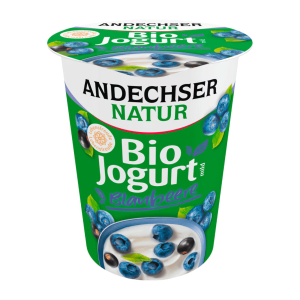 Bio Andechser Natur Joghurt mild Blaubeere-Cassis 3,8% 400g