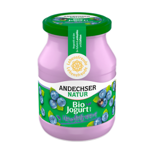 Bio Andechser Natur Joghurt mild Heidelbeer-Cassis 500g MW