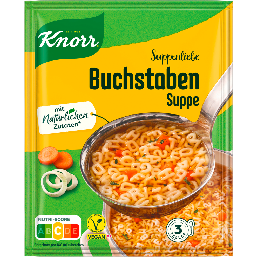 Knorr Suppenliebe Buchstaben für 0,75l 82g