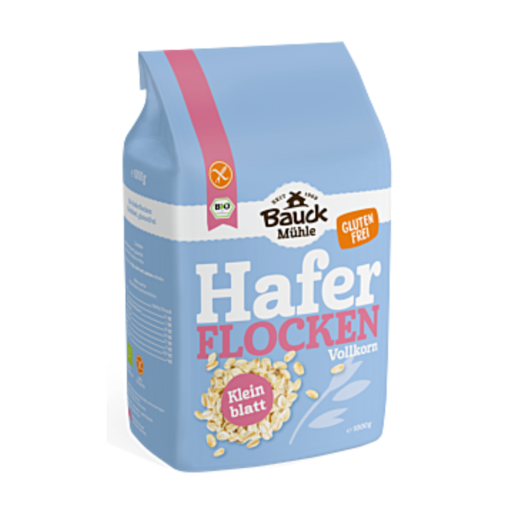 Bio Bauck Mühle Haferflocken Kleinblatt glutenfrei 475g