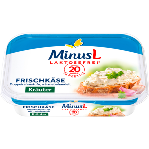 MinusL Frischkäse Kräuter 70% Doppelrahmstufe 200g