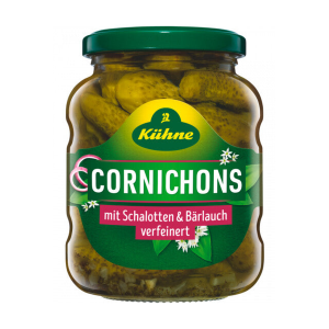 Kühne Cornichons Bärlauch&Schalotte 330g