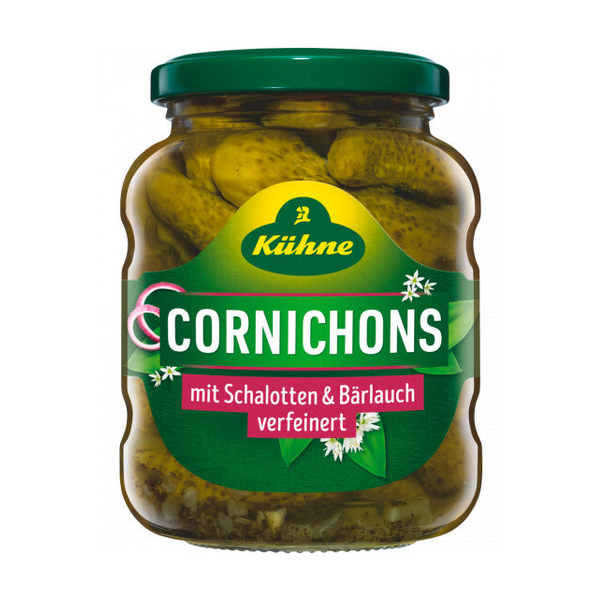 Kühne Cornichons Bärlauch&Schalotte 330g
