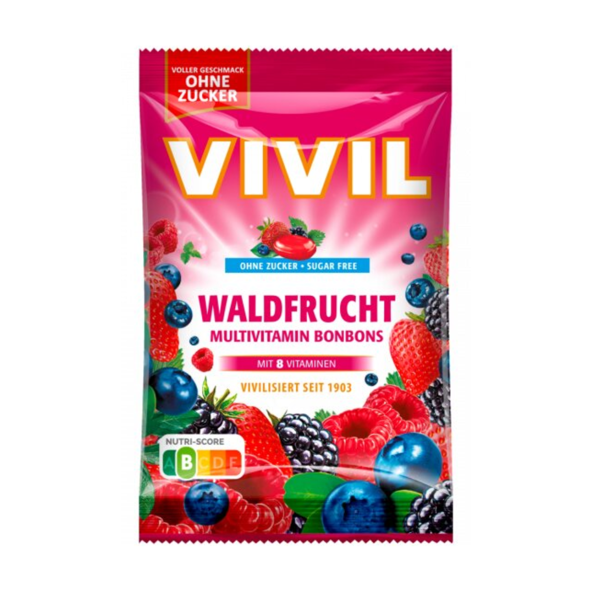 Vivil Multivitamin-Waldfrüchte ohne Zucker 120g
