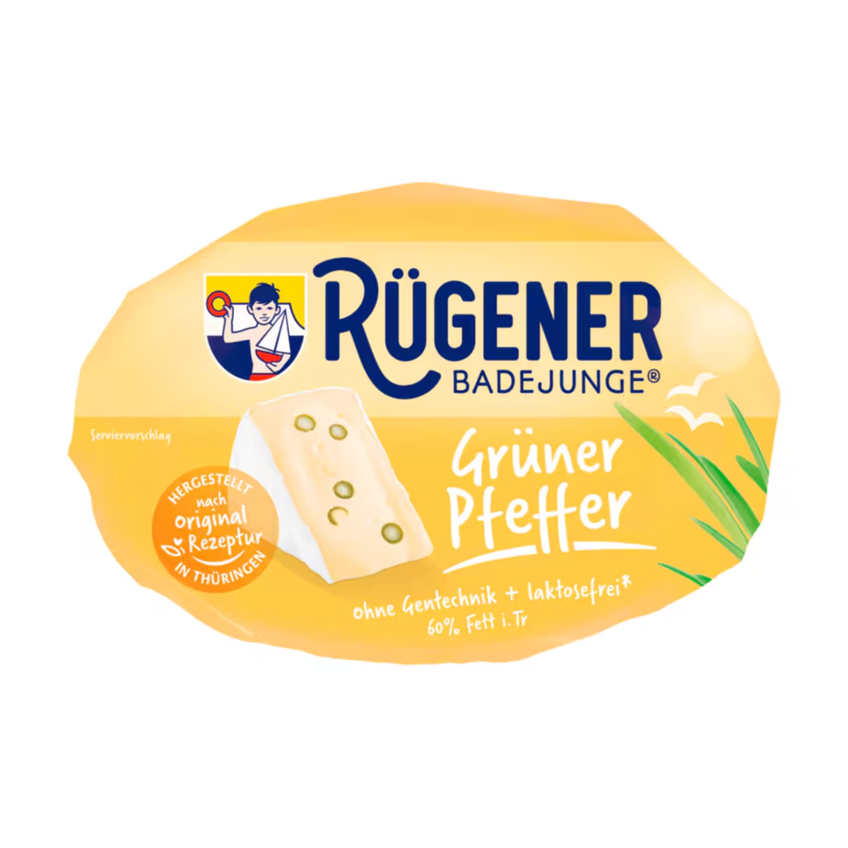 Rügener Badejunge Camembert Grüner Pfeffer 60% Doppelrahmstufe 150g