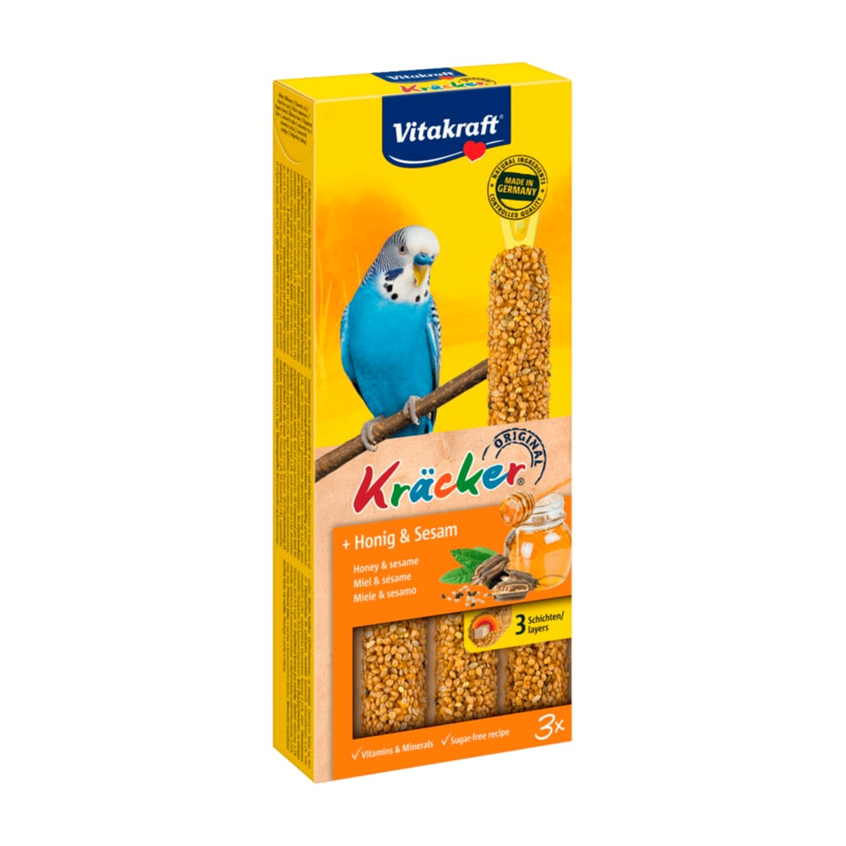 Vitakraft Kräcker Honig-Sesam für Sittiche 2x30g