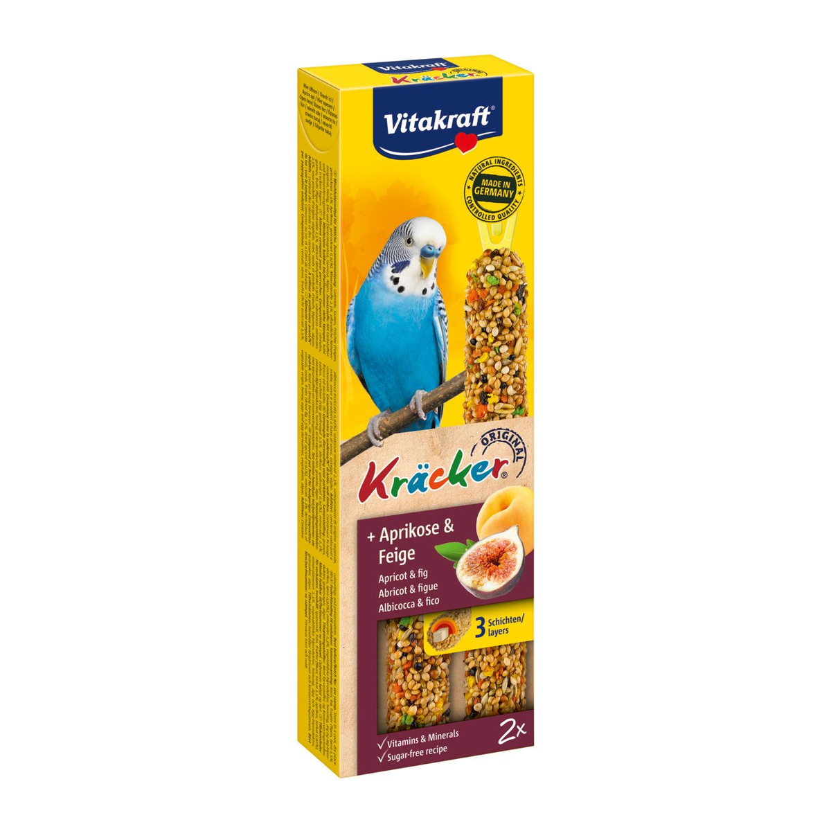 Vitakraft Kräcker Aprikose-Feige für Sittiche 2x30g