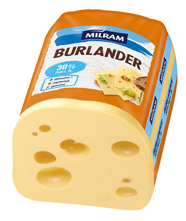 Milram Burlander nussig 30% Dreiviertelfettstufe ca.3kg